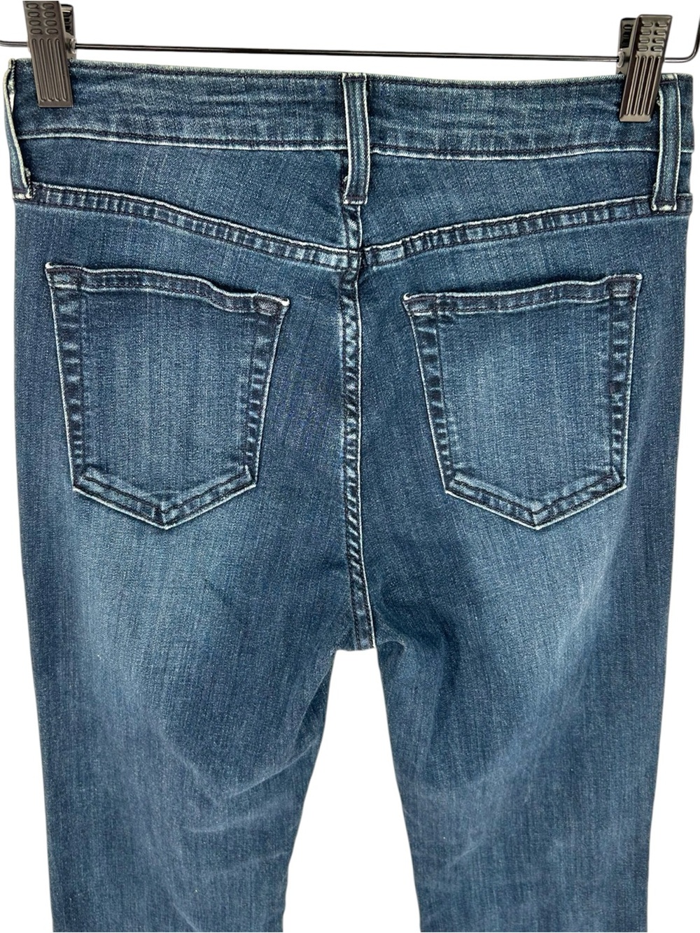 Just Black Denim JBD High Rise Stretch Frayed Hem Flare Jeans Size 27 - Picture 6 of 10